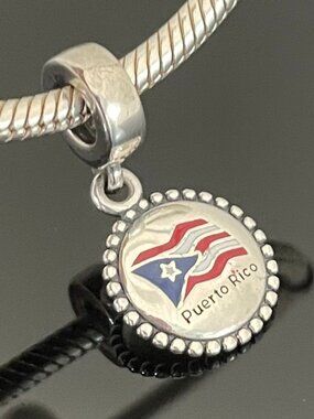 Original Pandora Puerto Rico Flag Charm